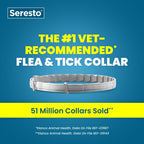 Seresto Cat Vet-Recommended Flea & Tick Treatment & Prevention Collar for Cats | 8 Months Protection