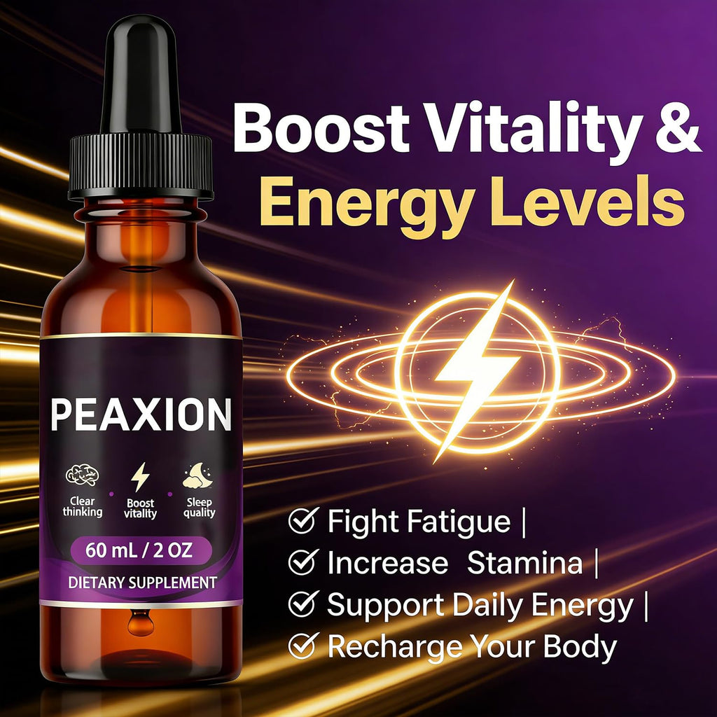 Peaxion Drop, Lncrease Stamina, Fight Fatigue,Support Daily Energy, Recharge Your Body 2 oz