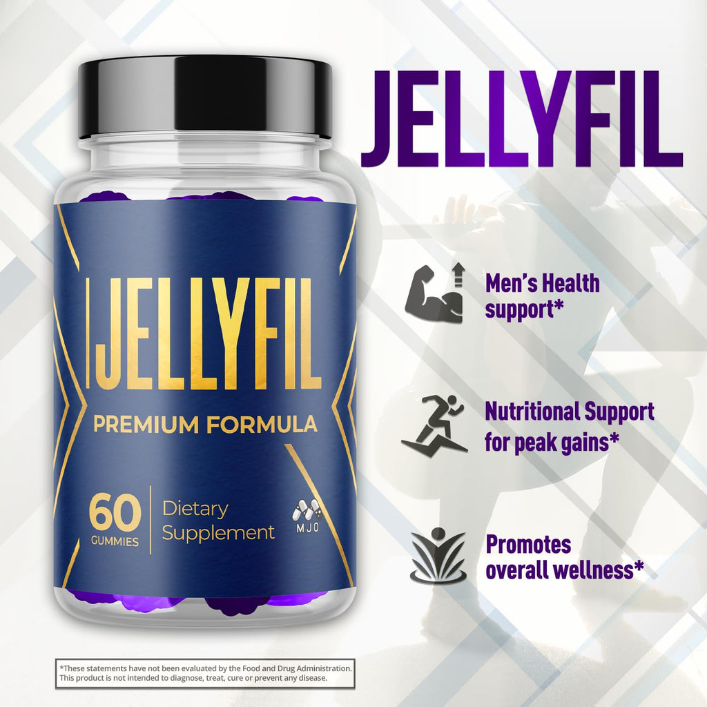 (3 Pack) Jellyfil Gummies, Official Jellyfil Gummys with All Natural Ingredients, Advanced Formula Maximum Strength Supplement with Natural Active Lifestyle Support Premium Multivitamins (180 Gummies)