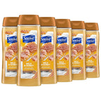 Suave Moisturizing Body Wash, with Milk & Honey and Vitamin E Extract, No Parabens, No Phtahaltes, 18 Oz Pack of 6