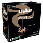Lavazza Espresso, Single-Serve Keurig K-Cup Pods, Medium Roast Coffee, 32-Count Box