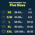 Goodnites Boys' Nighttime Bedwetting Underwear, Size S/M (43-68 lbs), 14 Ct, Packaging May Vary