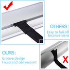 Nollapo Aluminum Solar Swimming Inground Pool Cover Reel Set (14FT, Blue)