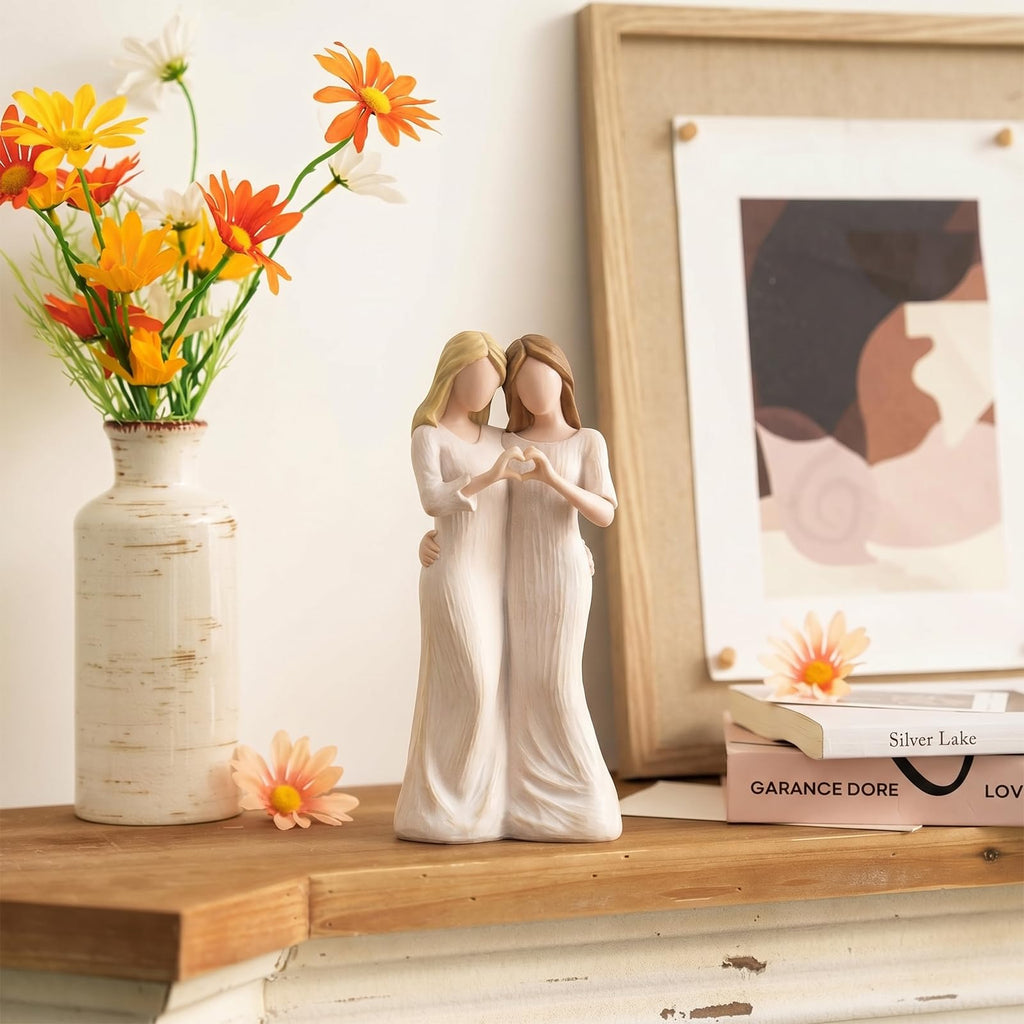 Storieme Sister Figurines - Best Friend Birthday Gifts for Women