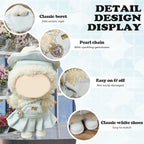 Clothes Compatible with LABUBU Doll – 4PCS Frosted Mint Set, 17cm Doll Clothes Designer Outfit for Campus Classic Theme, Chic Stylish Accessories for Labubu, No Doll (Paris Mint Frost)