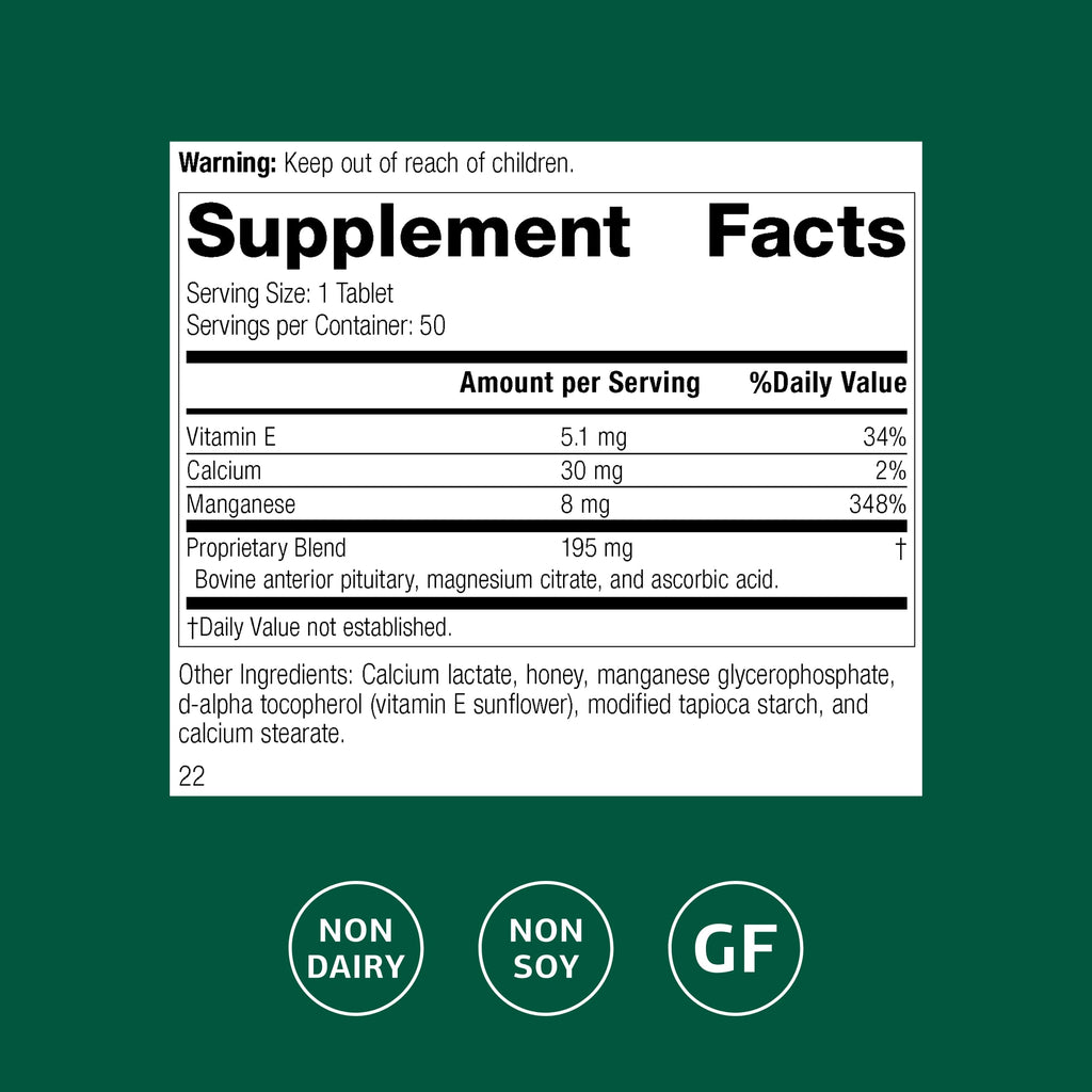 Standard Process E-Manganese - Antioxidant Health Support - Whole Food-Based Supplement with Vitamin E & Manganese - Supplement to Aid Cellular Health - 50 Tablets