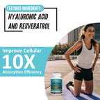 2400 MG Liposomal Glutathione Softgels, Max Absorption, Active Form L-Glutathione Reduced (GSH), with Hyaluronic Acid, Resveratrol, Master Antioxidants for Detox, Brain, Immune System, 180 Softgels