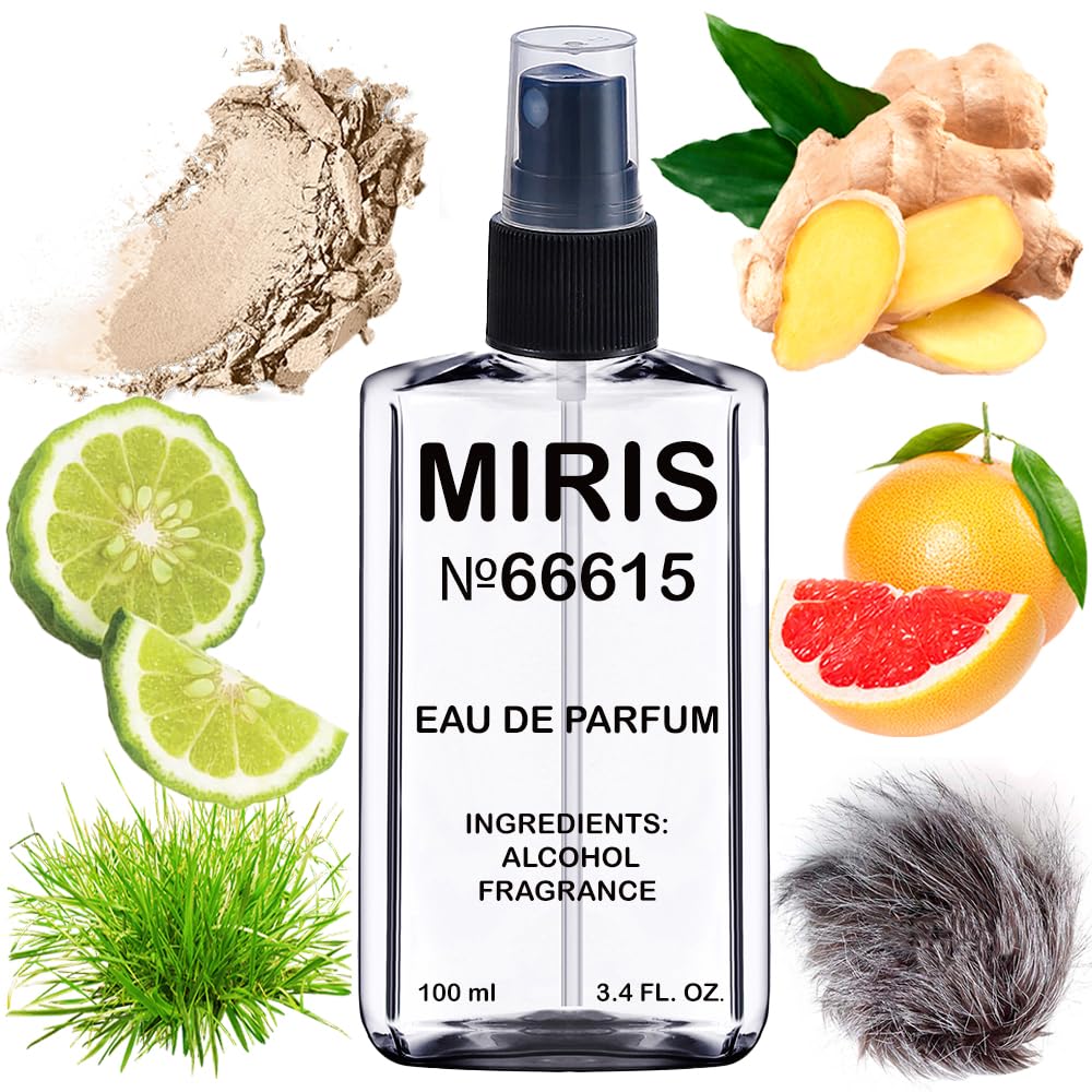 MIRIS No. 66615, Inspired by Perfumes Vibrato, Long-Lasting Unisex Eau de Parfum for Women & Men, Spray 3.4 Fl Oz / 100 ml