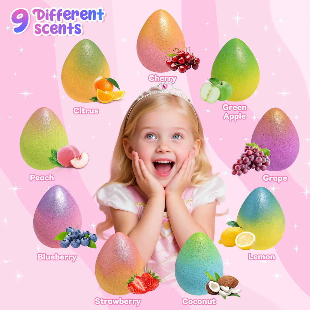 Bofuoos Unicorn Bath Bombs with Surprise Toys Inside, Girls Birthday Gifts