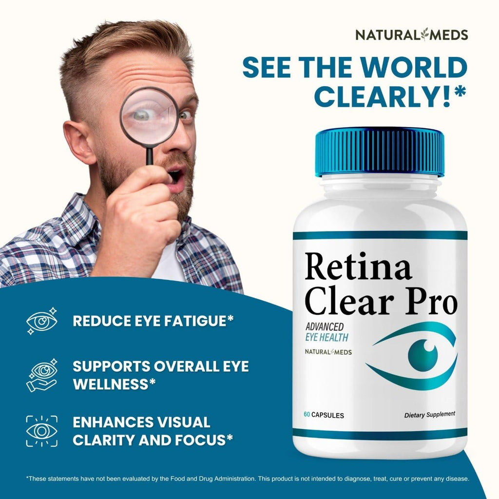 Retina Clear Eye Supplement - Retina Clear for Eyes Capsules - Maximum Strength, Advanced Formula All Natural Visual Wellness, RetinaClear Pro Reviews (5 Pack)