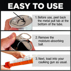 Berkland Polyurethane Windshield Adhesive, Black - Fast Curing Glass Glue