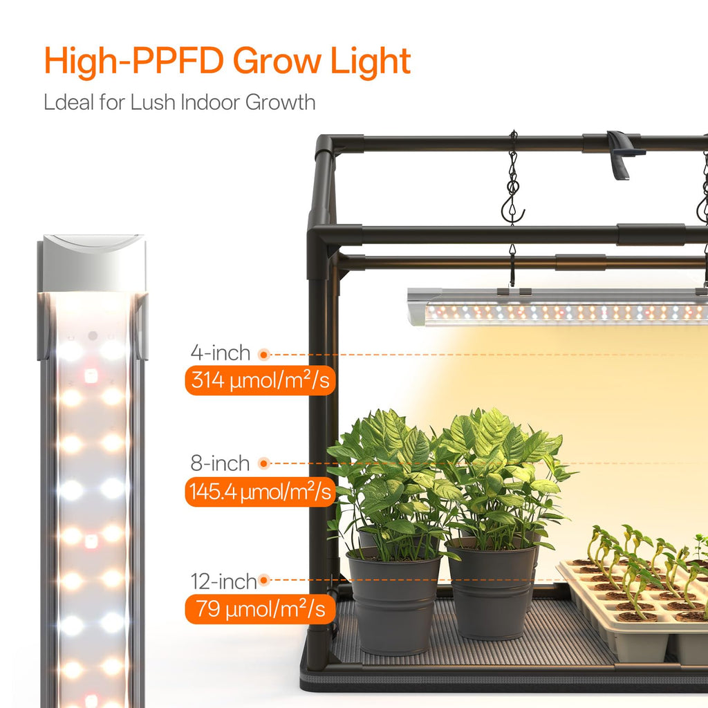 Bstrip Mini Indoor Greenhouse with Grow Light, Tabletop Seed Starting Tent