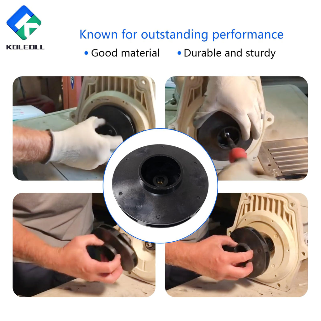 KOLEOLL 073130 Pump Impeller 2 HP Compatible with Pentair WhisperFlo WF-8 WFE-8 WFK-8 WFDS-8 WF-30 WFE-30 WFDS-30 1000 Series Pump