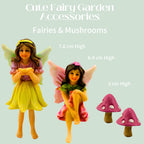 PRETMANNS Fairies for Fairy Garden Outdoor Accessories Kit - 6 Pieces