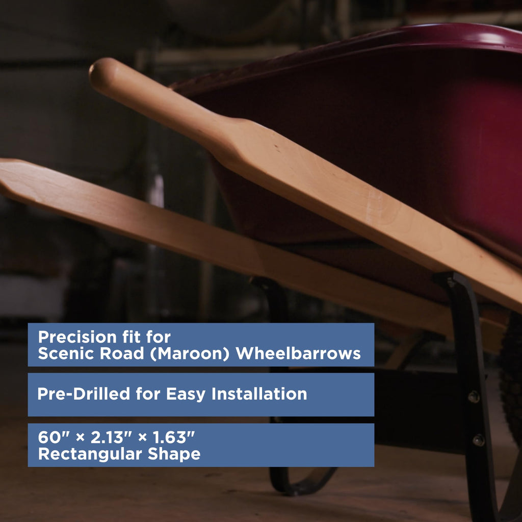 Scenic Road Wheelbarrow Handles 2-1/8" Hardwood Pair (SR Handle 2PK)