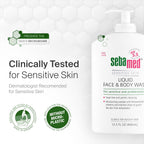 SEBAMED Liquid Face & Body Wash with Pump, 400ml, 2 Pack
