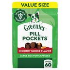 Greenies Pill Pockets Large Size Dog Treats, Hickory Smoke, 15.8 oz