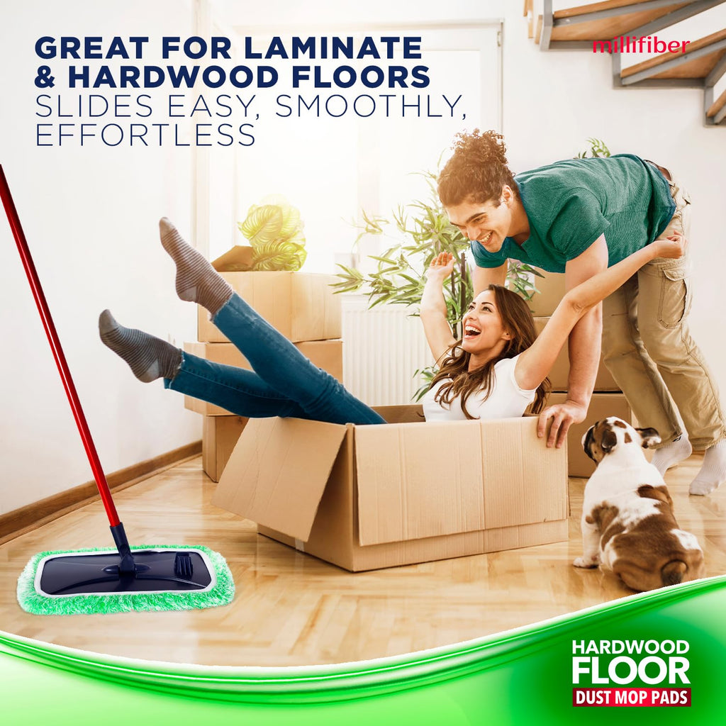 Millifiber Floor Duster Refill 15x8 Inches - Pet Heavy Duty Duster Refill Compatible with All 15x8 Mop Heads, 3-Pack (Mop is Not Included)