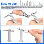 LRVOJUY Cotter Pin Assortment Kit, 180PCS Cotter Pins 6 Sizes Premium 304 Stainless Steel Heavy Duty R Clips Set, Hardware Pins for Automotive, Trailer, Pin Lock System