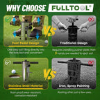 FULLTOOL® Golf Hole Cutter, Stainless Steel with Foot Pedal, USGA Standard