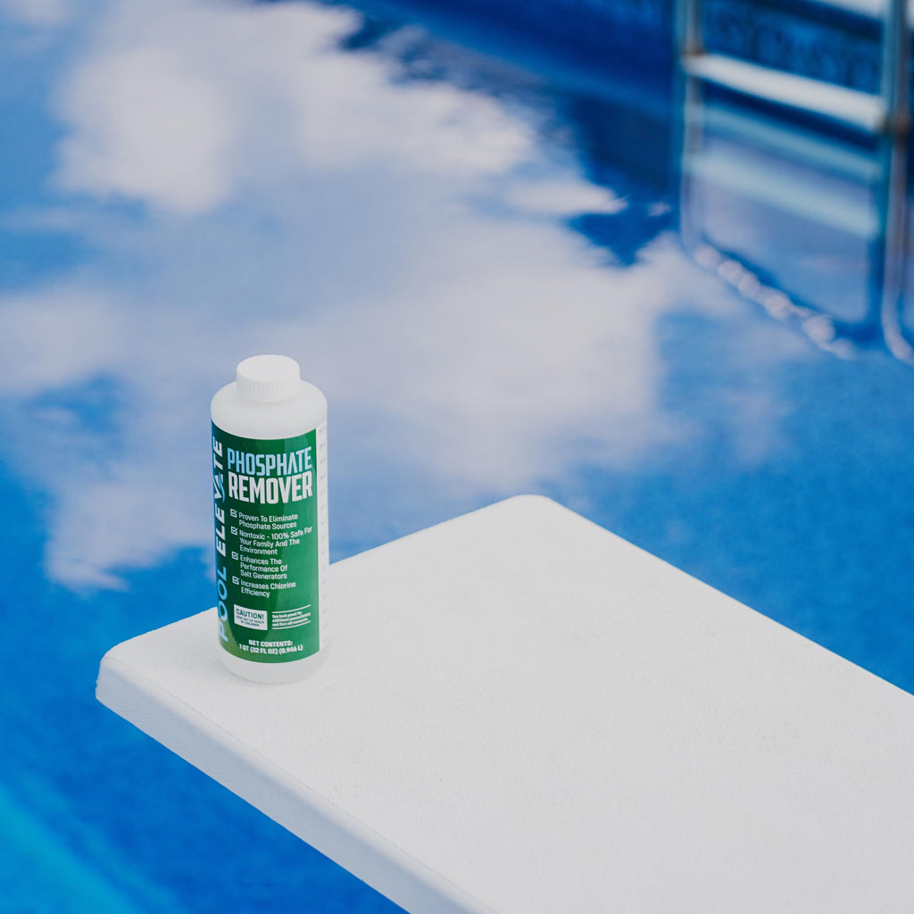 Pool Elevate Phosphate Remover - Maintain Crystal Clear Water, Enhance Pool Water Quality for Above and Inground Pools, Safe for Your Pool and Equipment. 32 oz