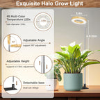 Aokrean Grow Light, Full Spectrum Plant Lights for Indoor Growing with Base