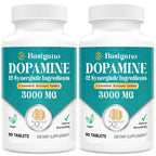 Basigano Natural Dopamine Supplement - Gluten-Free - 90 Tablets(Pack of 2)