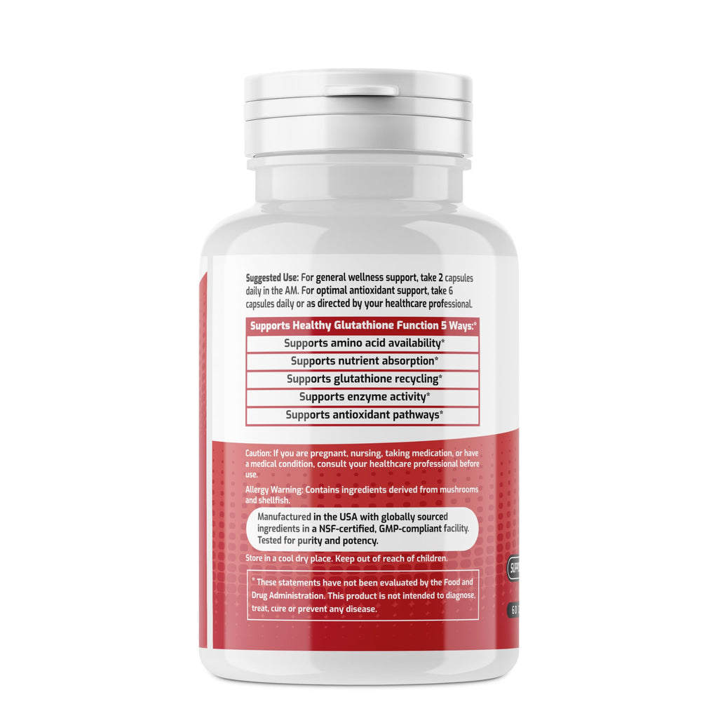 Original Glutathione Formula Essential Support, RobKellerMD, Advanced Antioxidant Formula, Helps Body Produce Glutathione Naturally for Detox, Immune Health, Mental Clarity, & Daily Wellness, 60 caps