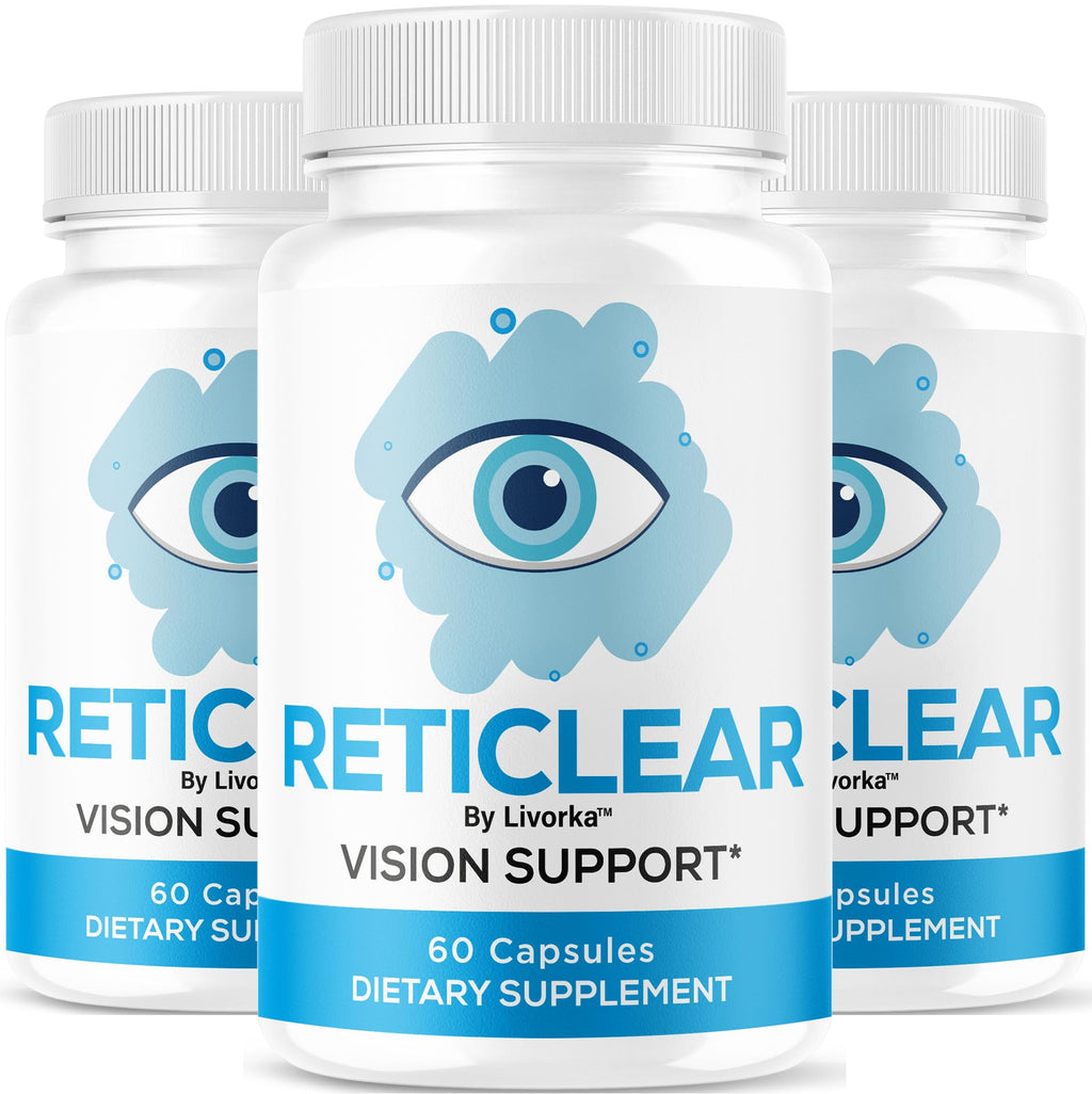 (3 Pack) RetiClear Capsules - Official Eye Health Support Pills, All Natural RetiClear Advanced Supplement Vitamins for Overall Wellness & Support Health Reviews, 180 Capsules for 3 Months
