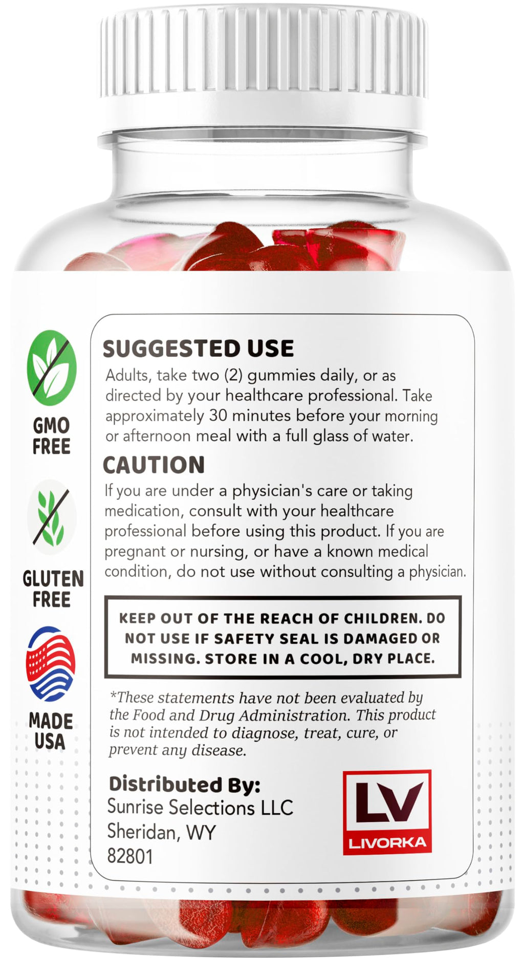 Vital Grow XL Male Gummies - Men's Performance Gummies 1050MG Vital GrowXL Blend, Vital Growth Gummy Advanced Formula, 60 Gummies for 1 Month