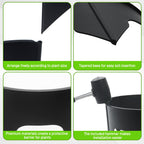 Anothera 48 Pieces Black Planting Grow Rings Diameter Range 8.2-15.7 Inches