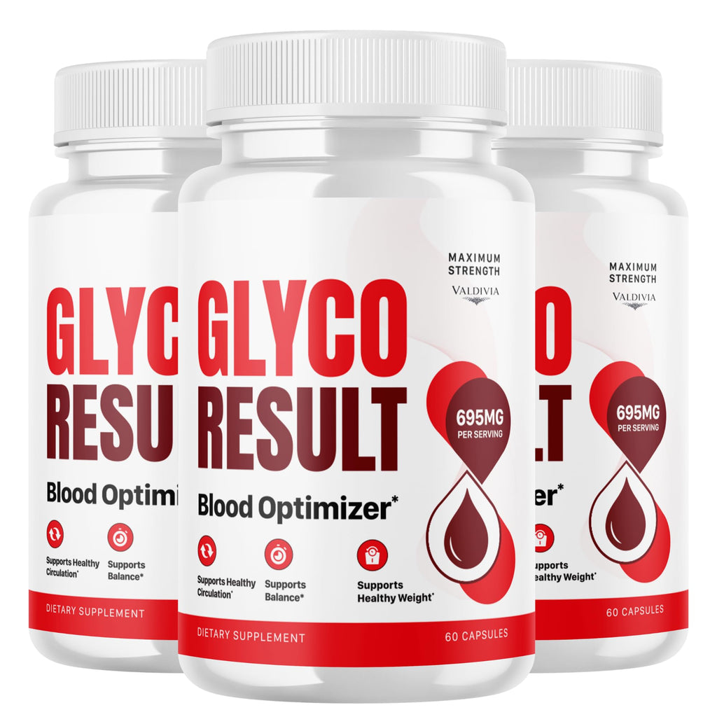 Valdivia (3 Pack) GlycoResult Capsules - Official Glyco Result Supplement, Premium Formula, Natural Vitamins for Health & Wellness - 180 Capsules for 3 Months