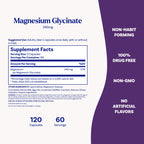 Natrol Magnesium Glycinate 240 mg, High Absorption Magnesium Supplement for Healthy Sleep and Body, 120 Capsules, Up to a 60 Day Supply