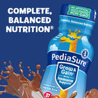 PediaSure Grow & Gain Kids Nutrition Shake, 7g Protein, Chocolate, 24 Pack