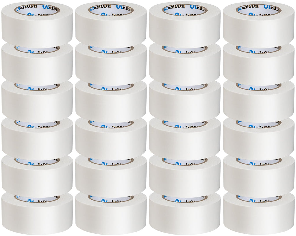 22 Pack White Duct Tape Bulk - 660 Yards x 2 Inch Heavy Duty Tape, Strong No Residue All-Weather, Tear by Hand, Multi-Use for Indoor & Outdoor Repairs, Industrial, Professional Use