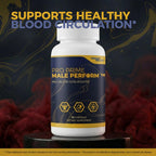 Pro Prime Male Perform - Our Best Male Blood Flow Booster - Premium BloodFlow Booster to Help Lower Pressure & Support Circulatory Health - Increase Blood Flow & Endurance - Prime Perform for Men