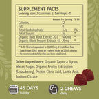 HERBAMAMA Beet Root Gummies - Beets Supplements for Energy & Immune Support - Circulation & Heart Support Supplements - 90 Beet Root Chews (45 Servings)