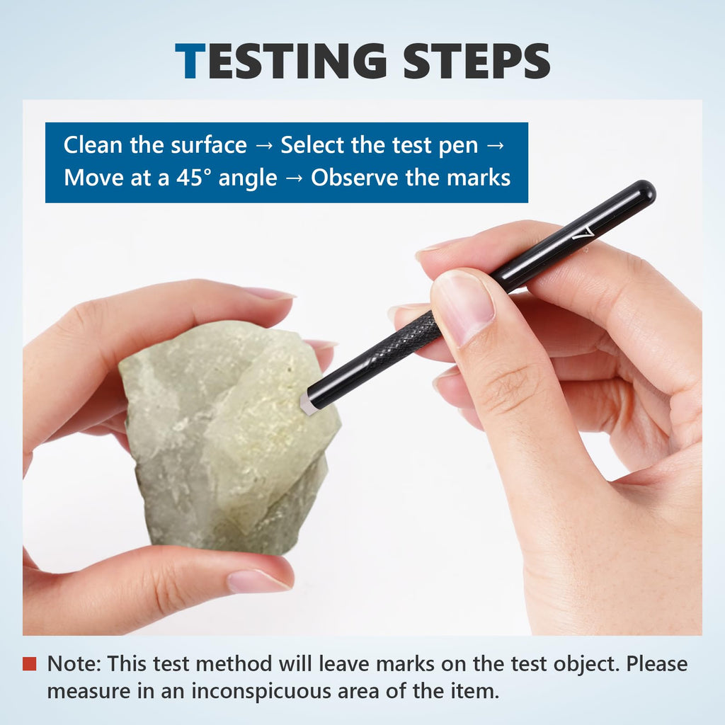 Mohs Hardness Test Kit Mohs Hardness Picks 5 Pack Mohs Hardness Tester Industrial Mineral Identification Kit Gem Jade Jewelry 5-9 Scratch Tester