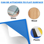 Classic Baseplates, Peel and Stick Base Plates for Building Bricks, Compatible with Major Brands, Self-Adhersive Base for Bricks 10" x 10", 6 Pack Blue…