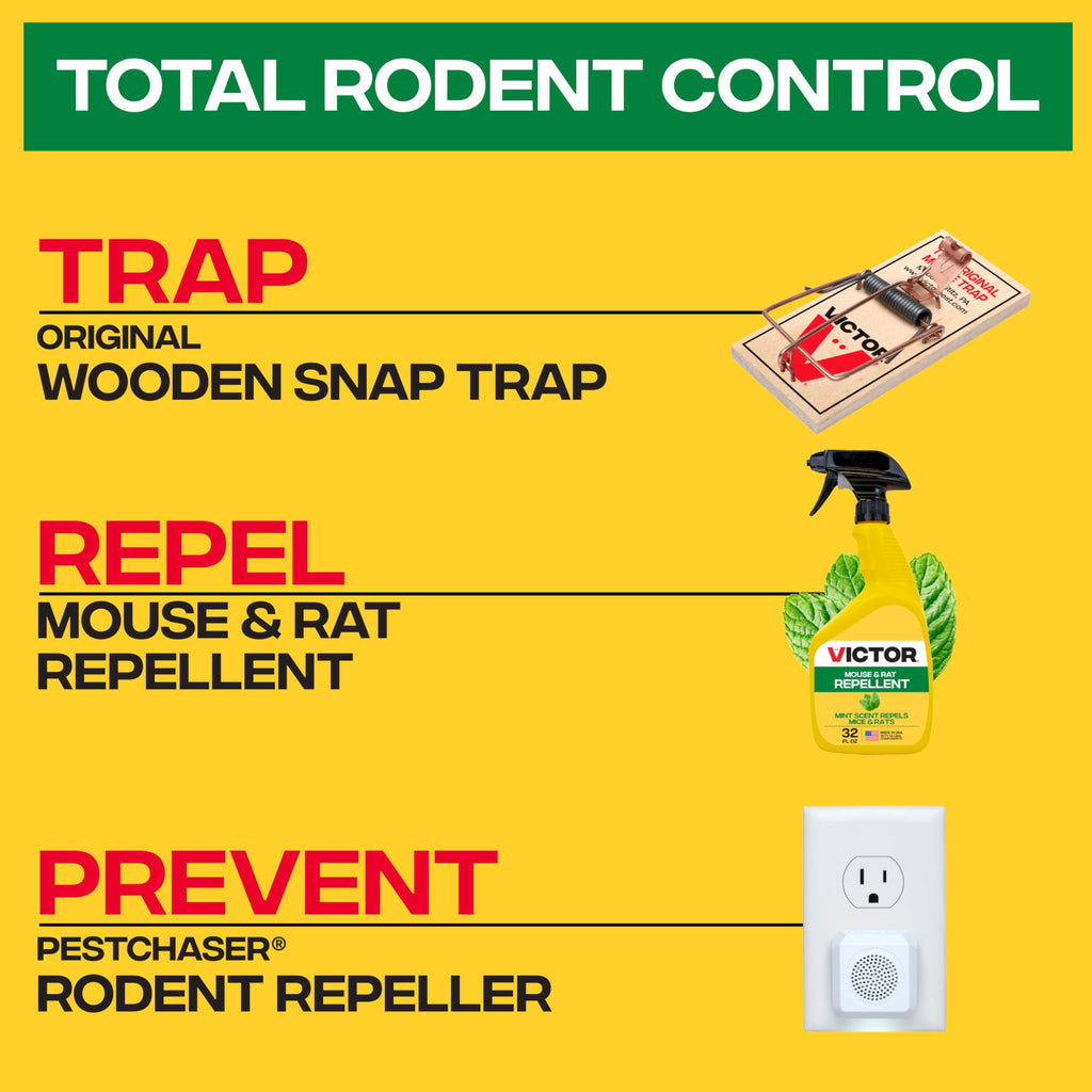Victor Scent-Away Mouse Repellent Pouches 10-Pack, Natural Rodent Deterrent