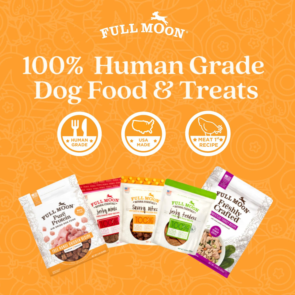 Full Moon Chicken Strips Healthy All Natural Dog Treats Human Grade Made in USA Grain Free, 1.5 Pound (Pack of 1)