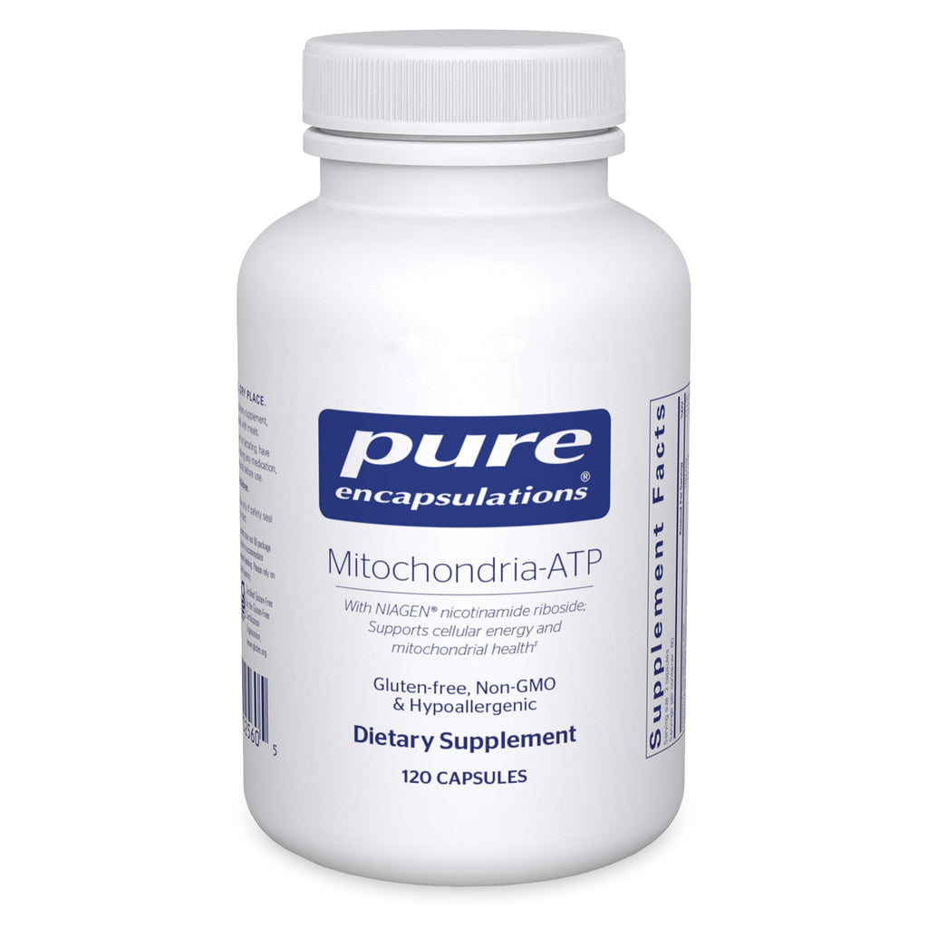 Pure Encapsulations Mitochondria-ATP - Mitochondrial Support - ATP Production Aid* - with Vitamin C, Vitamin E & Thiamin - Antioxidant Support - 120 Capsules