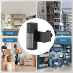 Anti-Theft Ring Doorbell Mount Compatible with Battery Doorbell/Pro/Plus(2nd Gen), No-Drill Doorbell Mounting Bracket Accessories for Inward Swing Door