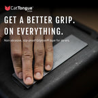 CATTONGUE GRIPS Non-Abrasive Grip Tape Roll - 2” Wide Heavy-Duty, Waterproof Anti-Slip Tape for Bathtubs, Stair Treads, Ramps & More - Indoor & Outdoor Non-Skid Solution (Black, 10ft)