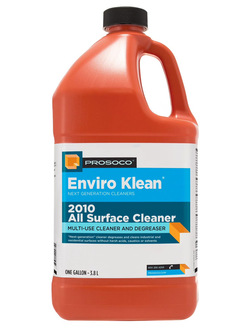 Prosoco Enviro Klean® 2010 All Surface Cleaner - Concentrated, Industrial Strength, All-Purpose & All-Surface/Hard Surface Cleaner - One diluted gallon can make up to 10 gallons