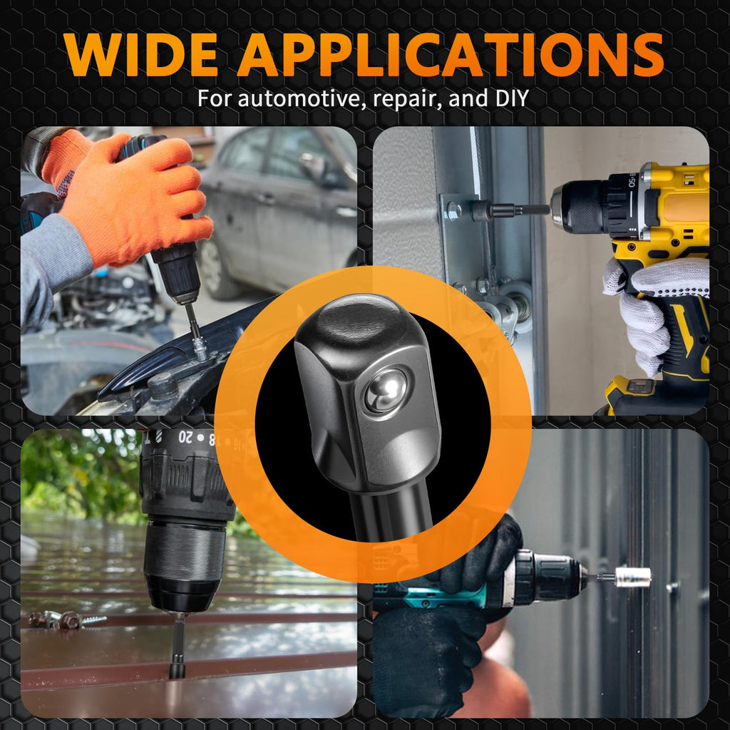 Mellbree 1/2 Impact Socket Adapter 1/4 to 1/2 for Impact Driver/Drill