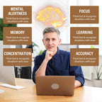 Ashwagandha & Lions Mane Supplements Capsules, Brain Supplements for Memory and Focus, Ashwagandha with Rhodiola Rosea for Cognitive, Immune Support, Cortisol Supplements for Women, 90 Capsules