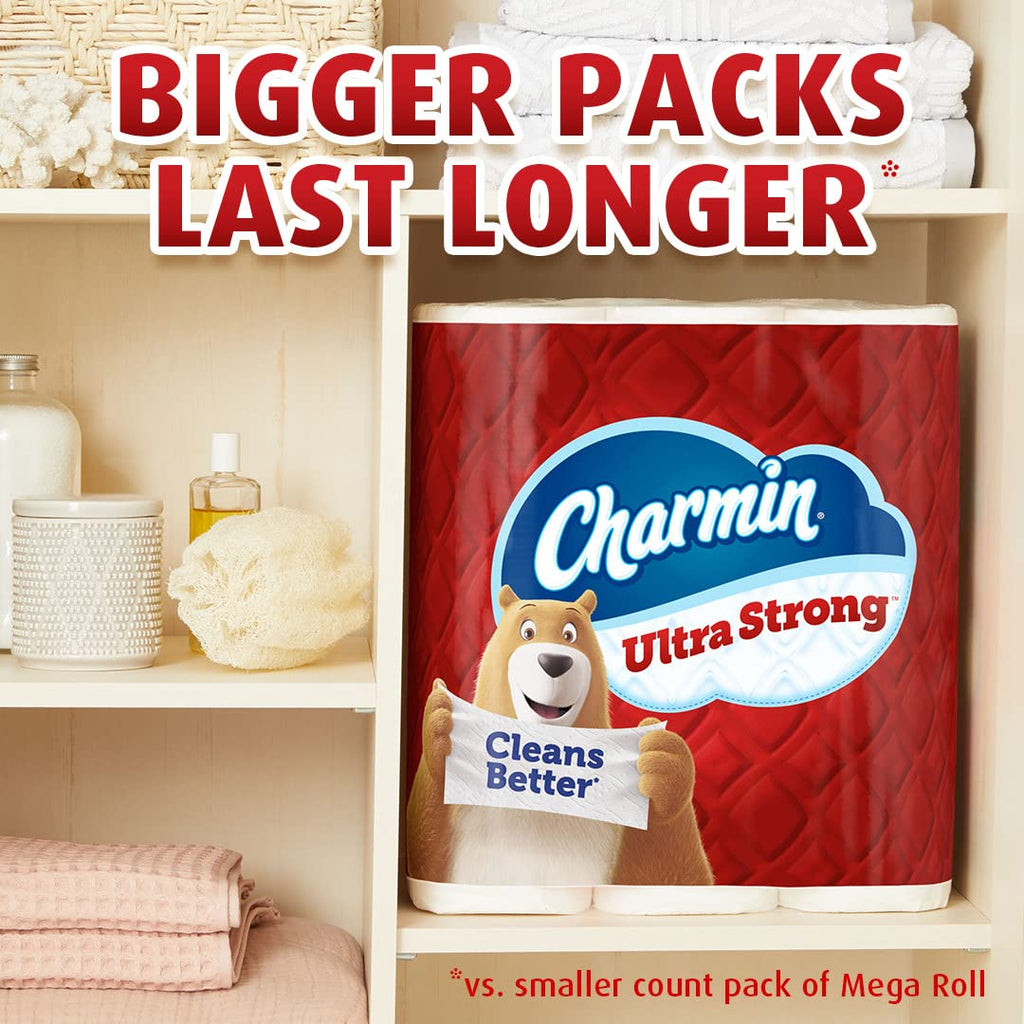 Charmin Ultra Strong Toilet Paper 18 Mega Rolls, 242 Sheets Per Roll