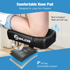 WHLICKS Premium Knee Scooter for Adults for Foot Surgery, Foldable & Steerable Knee Walker with Dual Brakes, Medical Knee Scooter for Broken Foot Injured, Lightweight Leg Scooter for Broken Ankle