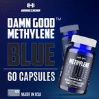 DAMN GOOD The Hodge Twins Ultra Methylene Blue Capsules - Pharmaceutical Grade Supplement - 10mg USP Grade - Vitamin C, for Brain Health, Focus, Energy